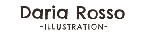 Logo of Daria Rosso Illustration on a white background